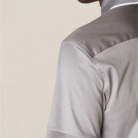 ETON Grey Filo Di Scotia Polo Shirt - Short Sleeve - Picture 4 of 16